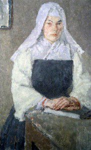 ("The Nun," by Gwen John, c. 1915-1921. Source: Wikimedia, Creative Commons License).