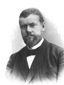 (A photograph of Max Weber, c 1894. In many ways, Weber was the architect of the modern academy. Source: Wikimedia, Creative Commons License).