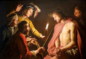("Christ Crowned with Thorns," by Matthias Stom, c. 1633-1639. Source: Wikimedia, Creative Commons License).