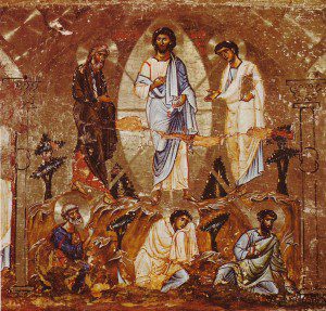 (An Icon of the Transfiguration of Christ, from Mount Sinai, 12th century. Source: Wikimedia, Creative Commons License).