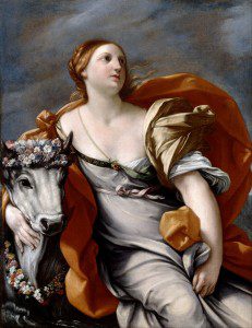 ("Europa and the Bull" by Guido Reni, c. 1640. Source: Wikimedia, Creative Commons License).