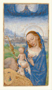 ("Saint Bernard's Vision of the Virgin and Child," 15th century, by Simon Marmion. Surely an illiberal image! Source: Wikimedia, Creative Commons License).