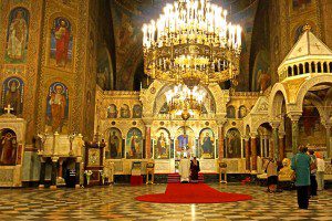 (The Interior of St. Alexander Nevsky Cathedral, Sofia, Bulgaria. Source; Flickr, Labelled for Reuse).