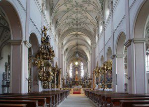 (The interior of St. Michael's Church, Bamberg, Germany. Source: Wikimedia, Creative Commons License).