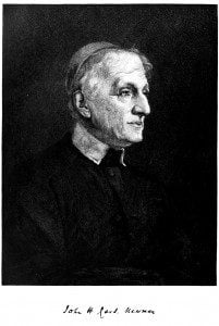 (John Henry Cardinal Newman in Century Magazine, 1882. Source: Wikimedia, Creative Commons License).