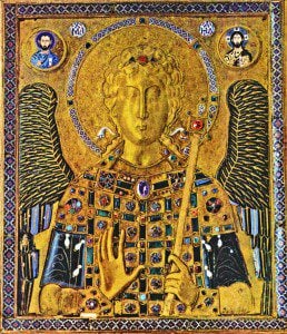 (A 10th-century icon of St. Michael. Source: Wikimedia, Creative Commons License).