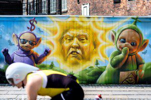 (Donald Trump street art in Copenhagen. Source: Flickr, Labelled for Reuse).