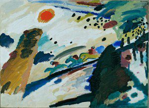 Romantic Landscape (1911) by Wassily Kandinsky. Source: Wikimedia, Creative Commons License.