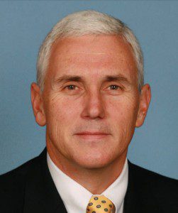 Mike Pence's official portrait for the 111th Congress, 2008 or 2009. Source: Wikimedia, Creative Commons License.