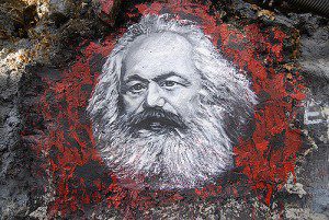 A painting of Karl Marx. Source: Flickr, Attribution Required.
