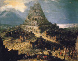 The Tower of Babel (16th century) by Hendrick van Cleve. Source: Wikimedia, Public Domain.