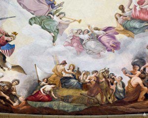 A detail from The Apotheosis of Washington (1863-1864) by Constantino Brumidi. Source: Architect of the Capitol (no endorsement to be inferred), hosted on Wikimedia.