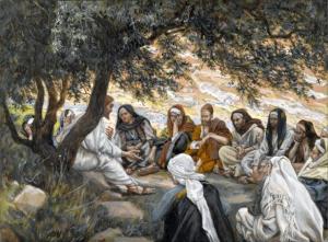 The Exhortation to the Apostles (1886-1894) by James Tissot. Public Domain.