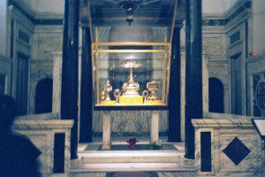 The Holy Cross at Holy Cross at Jerusalem, Rome. Photo by Henry Karlson