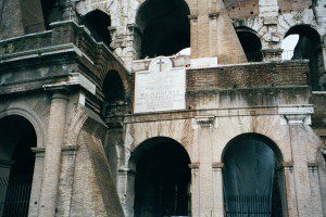 Entrance to the Colosseum, where many Christians were executed. Picture by Henry Karlson