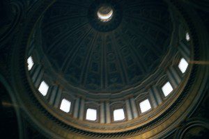 Dome of St Peter's. Lifting our thoughts to the majesty of God. Photograph by Henry Karlson