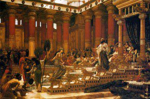 Visit of the Queen of Sheba with Solomon by Edward Poynter [Public domain], via Wikimedia Commons