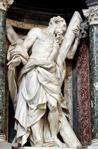 St. Andrew statue at the Lateran © Marie-Lan Nguyen / Wikimedia Commons, via Wikimedia Commons