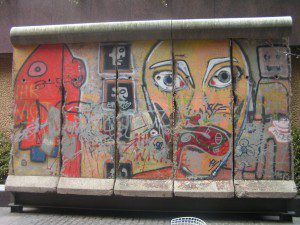 Piece of the Berlin Wall in New York by By Gaurav1146 (Own work) [GFDL (http://www.gnu.org/copyleft/fdl.html) or CC BY-SA 4.0-3.0-2.5-2.0-1.0 (http://creativecommons.org/licenses/by-sa/4.0-3.0-2.5-2.0-1.0)], via Wikimedia Commons