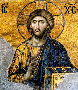 Jesus Christ from Hagia Sophia. Photograph by Edal Anton Lefterov (Own work) [CC BY-SA 3.0 (http://creativecommons.org/licenses/by-sa/3.0)], via Wikimedia Commons