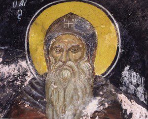 Saint Pambo by unknown Orthodox Christian painter (Eastern Orthodox Church) [CC0, Public domain or Public domain], via Wikimedia Commons