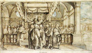 The Arrogance of Rehoboam by Hans Holbein the Younger (1497/1498–1543) [Public domain], via Wikimedia Commons