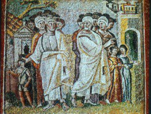 Mosaic of the Parting of Lot and Abraham. St. Maria Maggiore via WikimediaCommons