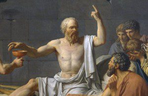 ropped version of Jacques-Louis David's The Death of Socrates [Public domain], via Wikimedia Commons