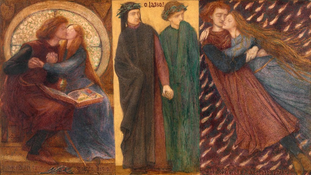Paolo and Francesca da Rimini 1855 Dante Gabriel Rossetti 1828-1882 Purchased with assistance from Sir Arthur Du Cros Bt and Sir Otto Beit KCMG through the Art Fund 1916 http://www.tate.org.uk/art/work/N03056