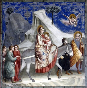 Fuga in Egitto, o Huida a Egipto, de Giotto (1303 a 1305). Fotografía de José Luiz Bernardes Ribeiro, CC BY-SA 4.0.