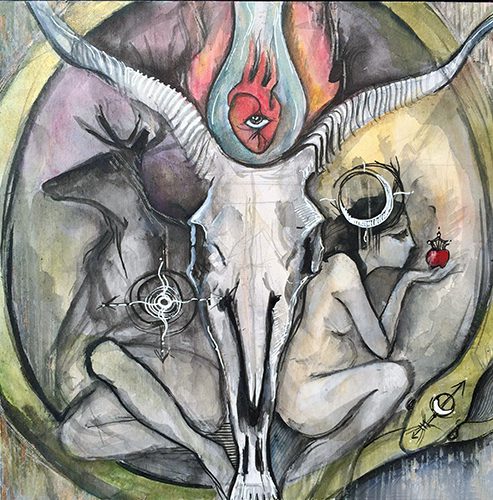 "Within The Circle" - original painting by Laura Tempest Zakroff
