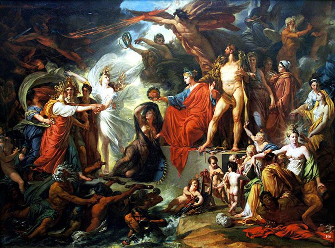 The Triumph of Civilization, 1793. Painting by Jacques Réattu 1760-1833