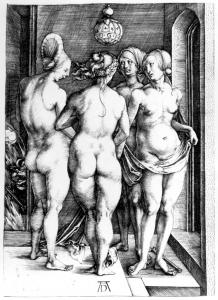 "The Four Witches" - etching by Albrecht Dürer