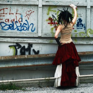 "Pipe Dreams" Photography and concept by Libby Bulloff (note: I am not actually creating graffiti in this picture!)