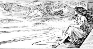 Illustration from an 1899 edition of Hans Christian Andersen's fairy tales. In public domain.
