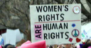 An image from the Women's March. Creative Commons photo from Wikimedia.