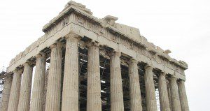 A photo I took of the Parthenon at the Acropolis in Athens. We often associate ancient Greece with democracy.