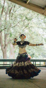 Photo of me dancing at Pagan Pride Day in Indianapolis, fall 2016. Picture by P. Shypula.