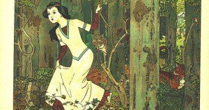 Franz Jüttner's Schneewittchen (1910). In public domain, from Wikimedia Commons.