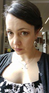 A selfie from the last time I was at a conference (in Oregon), looking concerned.