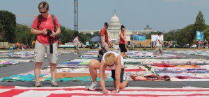 The AIDS Memorial Quilt.