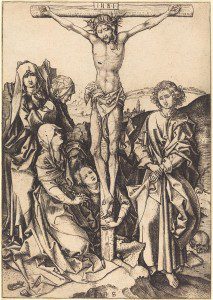 Martin Schongauer (German, c. 1450 - 1491 ), The Crucifixion, c. 1480, engraving, Rosenwald Collection 1946.10.1