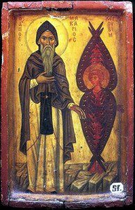 St_Macarius_the_Great_with_Cherub