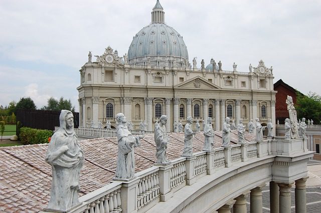 statues of saints in the Vatican City 