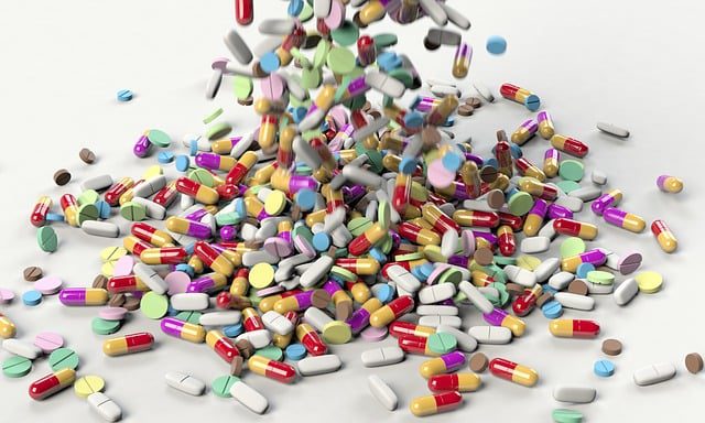 a big pile of pills 