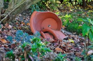 a cracked pot