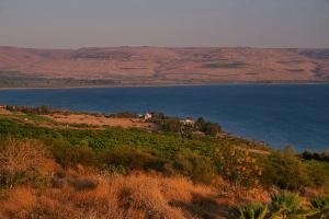 A photograph of the Sea of Galilee