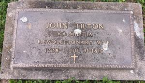 the grave of John Tilton, founder of Tiltonsville. 