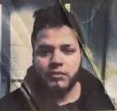 The mugshot from Kilmar Abrego Garcia's ICE document, cropped to omit his personal information. Via Wikimedia Commons, in the public domain. 