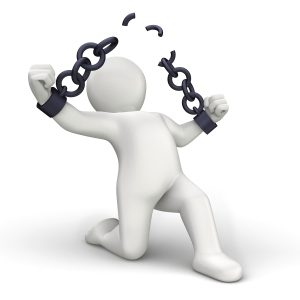 3d-person-breaking-chains-on-white-background
